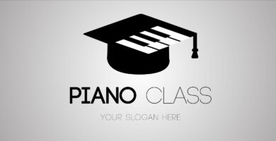 Logo Template Piano class